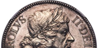 Heritage’s January NYINC World & Ancient Coins Auctions Near $16 Million, Led by Charles II ‘Petition’ Crown Petition Crown by Thomas Simon