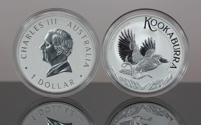A CoinNews photo showing both sides of 2024 Australian Kookaburra 1oz Silver Bullion Coins