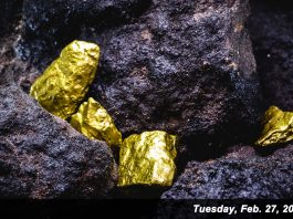 Gold and Silver Rise Slightly on Tuesday, Feb. 27 Gold for April delivery rose by $5.20, or 0.3%, to settle at $2,044.10 an ounce
