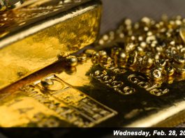 Gold Prices Slip Slightly on Wednesday, Feb. 28 Gold for April delivery dipped by $1.40, or 0.07%, to settle at $2,042.70 an ounce