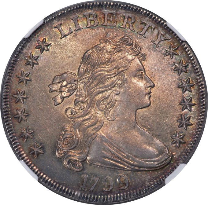 1799 B-16, BB-158 Dollar, MS63
