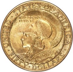 1915-S Panama-Pacific Fifty Dollar, MS65+