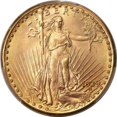 1929 Saint-Gaudens Double Eagle, MS65