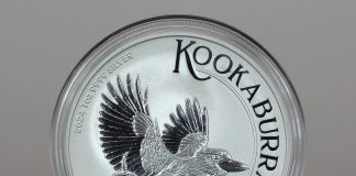 Perth Mint Australian Bullion Sales Contract in January Amid Soaring Precious Metals 2024 Australian Kookaburra 1oz Silver Bullion Coin - Reverse