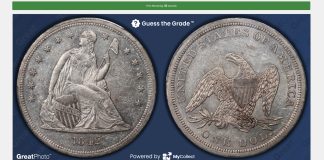 MyCollect Launches Guess the Grade™ Coin Game Screenshot of Guess the Grade
