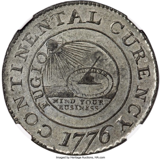 1776 Continental Dollar, MS61