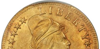 Bob R. Simpson Collection, Part XII, Featured in Heritage’s CSNS US Coins Auction 1795 13 Leaves Eagle, BD-1, MS64+