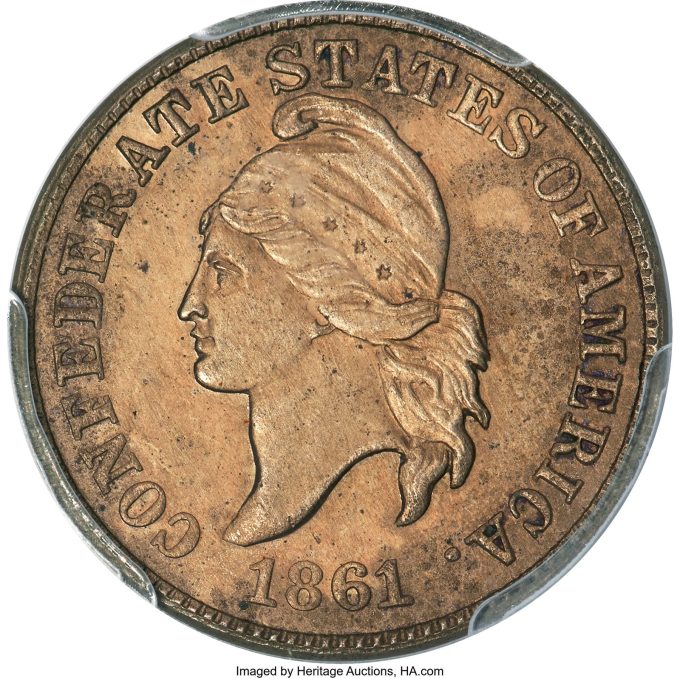 1861 Original Confederate Cent, PR63