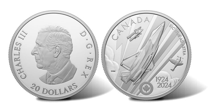 2024 $20 Royal Canadian Air Force Centennial Silver Coin