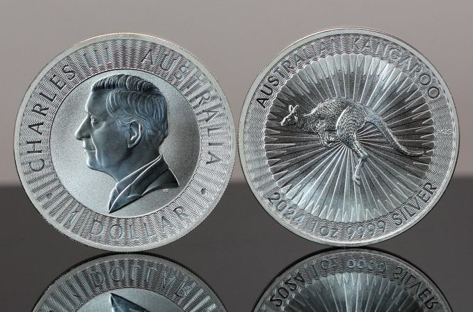 2024 Australian Kangaroo 1oz Silver Bullion Coins - Obverse and Reverse