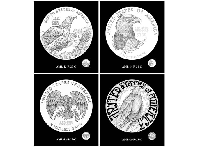 2025 American Liberty Gold Coin Designs - Reverses 20C-23C