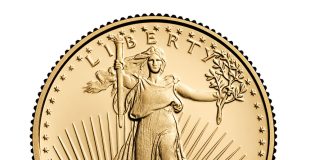 US Mint Sales: 2024-W Proof Gold Eagles and Garfield Medal Debut Image of obverse 2024-W $50 Proof American Gold Eagle