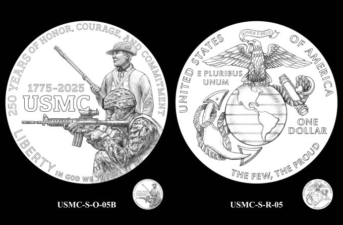 Recommended Designs 2025 US Marine Corps Half Dollar