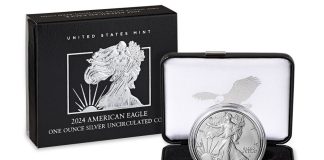 2024-W Uncirculated American Silver Eagle Release U.S. Mint product image for their 2024-W Uncirculated American Silver