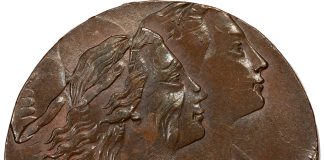Error Coin Highlights Heritage’s ANA US Coins Auction 1794 S-28 Head of 1794 Cent, MS66 Brown_double-struck