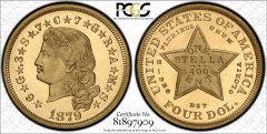 1879 Flowing Hair $4 PCGS PR67 CAM CAC