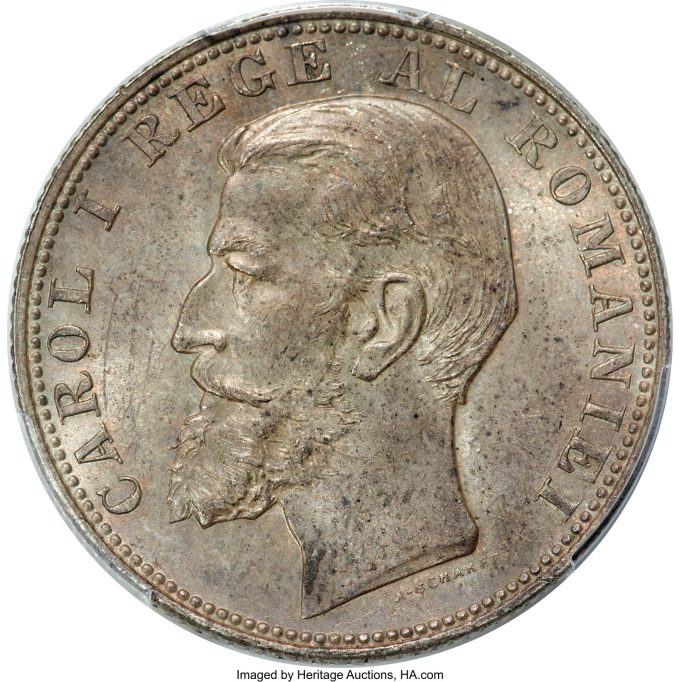 Carol I 2 Lei 1901 MS63 PCGS