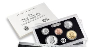 US Mint Sales: 2024 Silver Proof Set Hits 149,924 in Four Months US Mint image 2024 Silver Proof Set