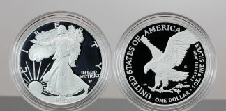 US Mint Sales: 2024-S Proof Silver Eagle Bounces to 156,803 CoinNews photo 2024-S Proof American Silver Eagle - Obverse and Reverse