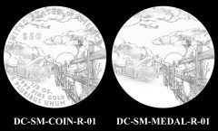 2025 Superman Comic Art Coin and Medal Candidate Designs – Reverses