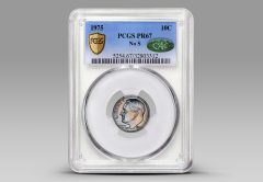 graded 1975 No S Proof Dime