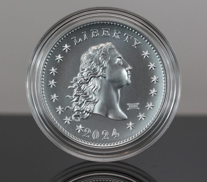 CoinNews photo 230th Anniversary Flowing Hair Silver Medal - Privy Mark