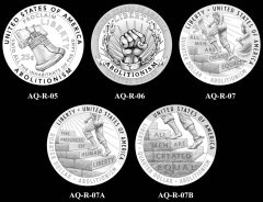 Candidate Designs 5-7 Reverse 2026 Semiquincentennial Abolitionism Quarter