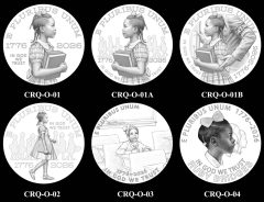Candidate Designs Obverse 2026 Semiquincentennial Civil Rights Quarter