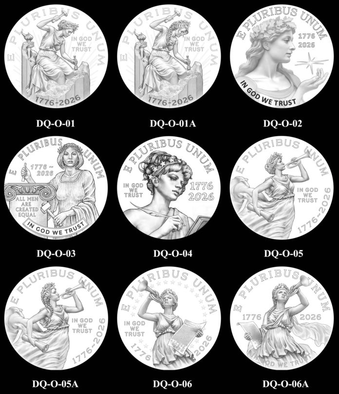 2026 Declaration of Independence Quarter Designs Recommended
