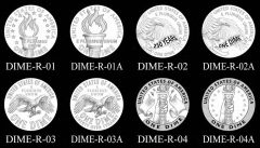 Candidate Designs Reverse 2026 Semiquincentennial Dime