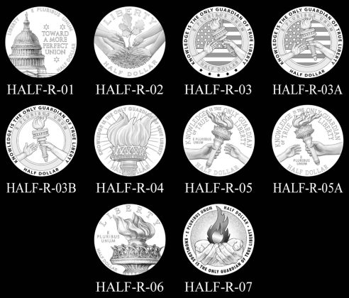 2026 Semiquincentennial Half Dollar Designs Recommended