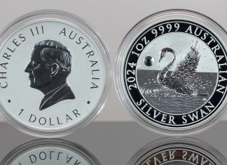 Perth Mint Sees Bullion Demand Rise in February After January’s Slump CoinNews photo 2024 Australian Swan 1oz Silver Bullion Coins