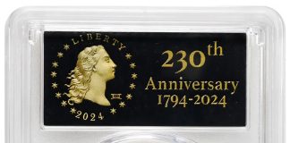 U.S. Mint Taps Stack’s Bowers to Auction Privy Mark Flowing Hair Gold Coins Privy Mark 230th Anniversary Flowing Hair High Relief Gold Coin