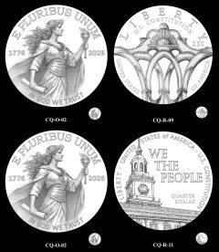 Recommended Designs 2026 Semiquincentennial U.S. Constitution Quarter