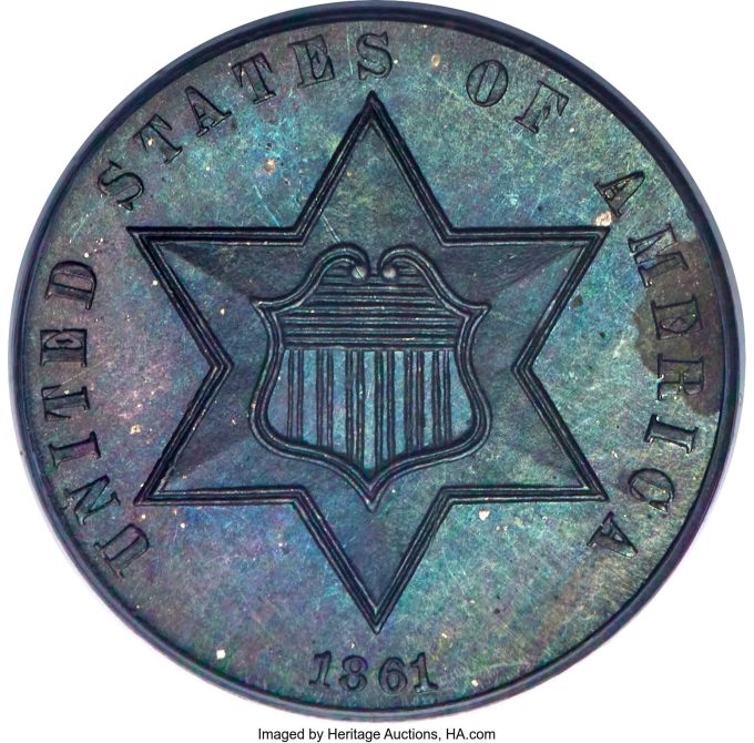 1861 Seven-Piece Silver and Minor Proof Set_2