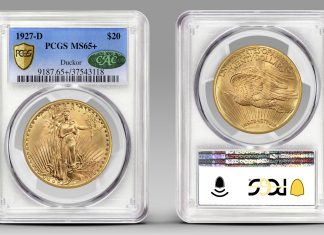 Rare 1927-D Double Eagle Gold Coin Acquired by GreatCollections for $3.84M 1927-D Saint-Gaudens Double Eagle