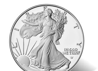 US Mint Sales: 2025-W Proof Silver Eagle and Arkansas Dollar Debut 2025-W Proof American Silver Eagle (Obverse)