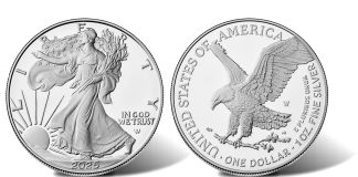 US Mint Sales: 2025 Silver Quarters Set Slips in Second Week 2025-W Proof American Silver Eagle - Obverse and Reverse