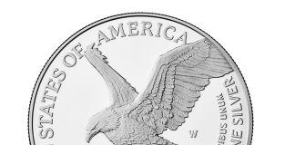 US Mint Sales: 2025-W Proof Silver Eagle Tops 238,000 2025-W Proof American Silver Eagle - Reverse