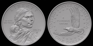 U.S. Mint Weighs 2025 Sacagawea 25th Anniversary Gold Coin 2025 Sacagawea 25th Anniversary 24k Gold Coin Designs