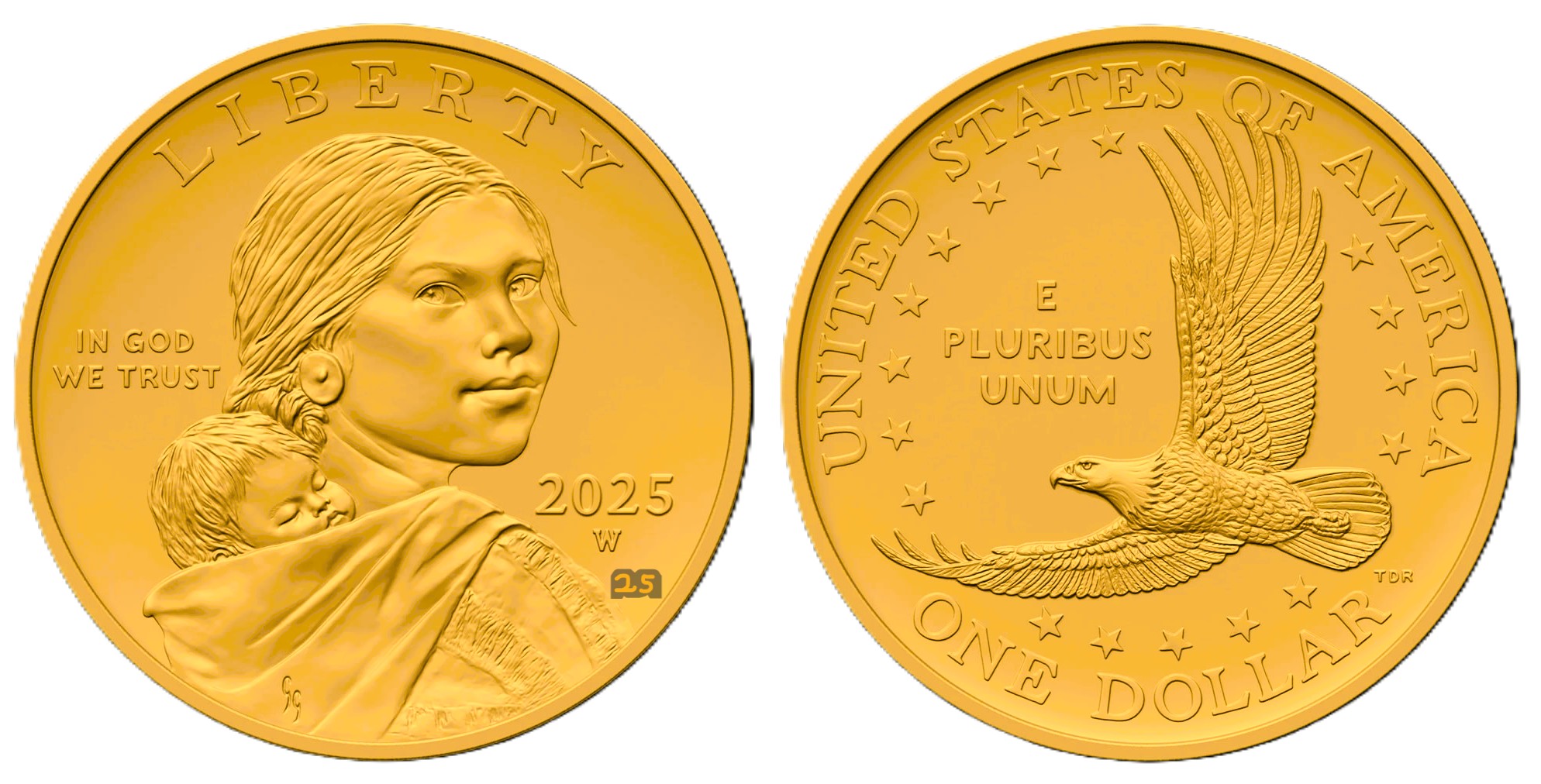 U S Mint Weighs 2025 Sacagawea 25th Anniversary Gold Coin
