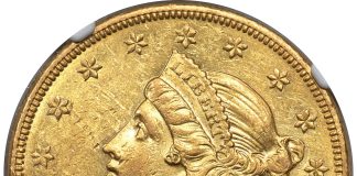 Heritage’s Long Beach US Coins Auction Tops $22 Million, Led by 1856-O Liberty Double Eagle 1856-O Liberty Double Eagle, AU58