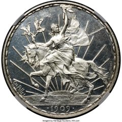 Estados Unidos silver Proof Essai "Caballito" Peso 1909 PR64 NGC