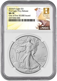 NGC MS70 EIGHTH ERA ASE eagle privy mark