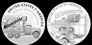 2026 Minnesota American Innovation $1 Coin Designs Featuring Mobile Refrigeration Recommended Recommended Design 03 and 07a 2026 American Innovation $1 Coin for Minnesota