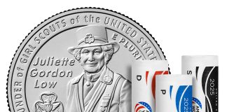 Juliette Gordon Low Quarters Available in U.S. Mint Rolls and Bags US Mint image 2025 P D S Juliette Gordon Low quarter and rolls