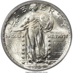 1919 Quarter, MS67 Full Head PCGS CAC