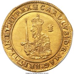 Charles I gold Triple Unite 1642 AU53 PCGS