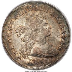1798 Draped Bust Small Eagle Dollar, MS62 PCGS