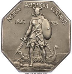 1925 Medal Norse Medal, Large Format, Nickel, MS65 NGC
